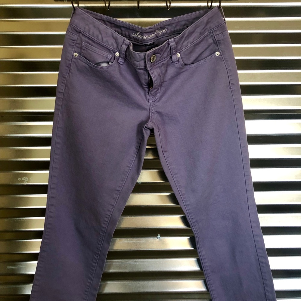 American Eagle Lavender Skinny Jeans